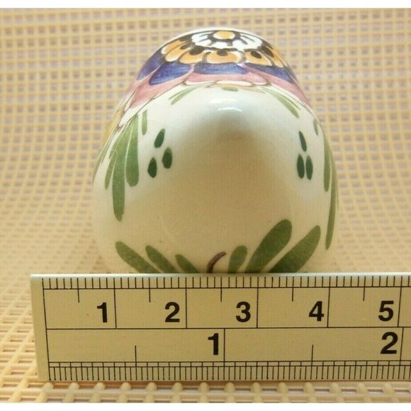 Delft Hand-Painted Ceramic Dutch Clog Shoe Multi-Color Floral Miniature Souvenir - Picture 8 of 8